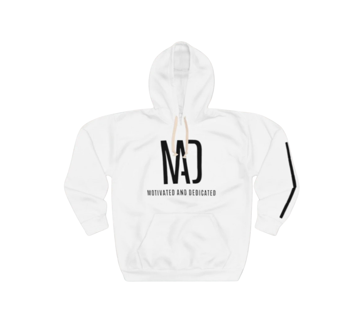 White M.A.D. Hoodie