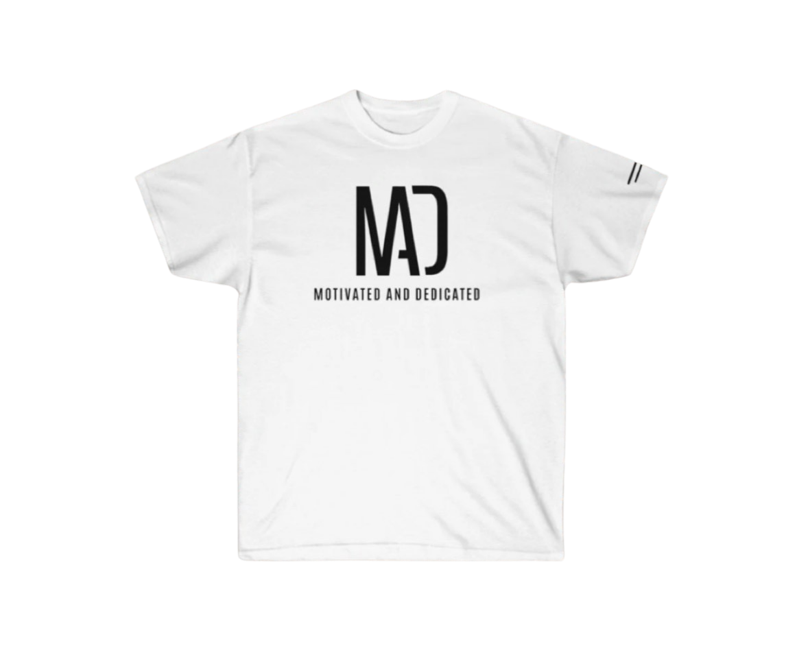 White M.A.D. T Shirt